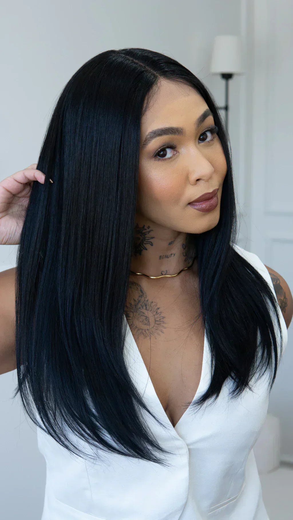 Lace Front Júlia Preta Lisa (Humana)