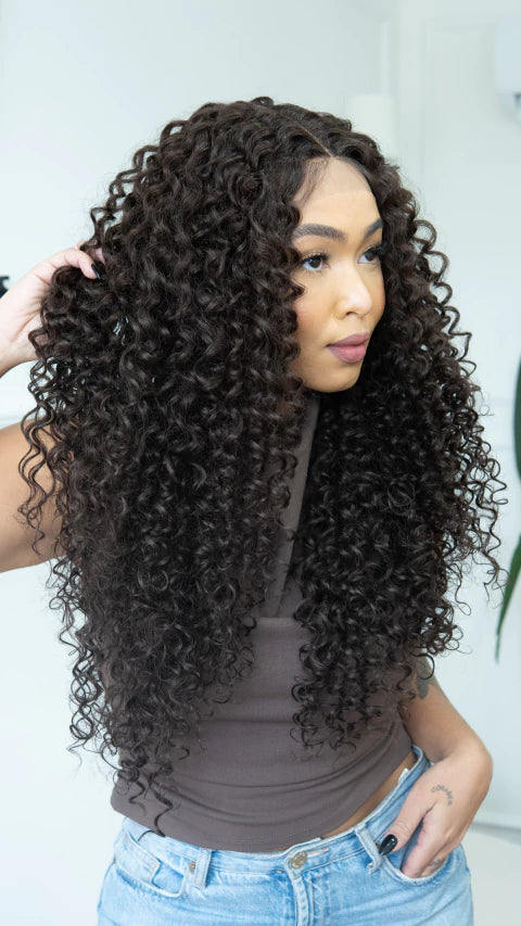 Lace Front Mirela Castanho Natural ( Humana )