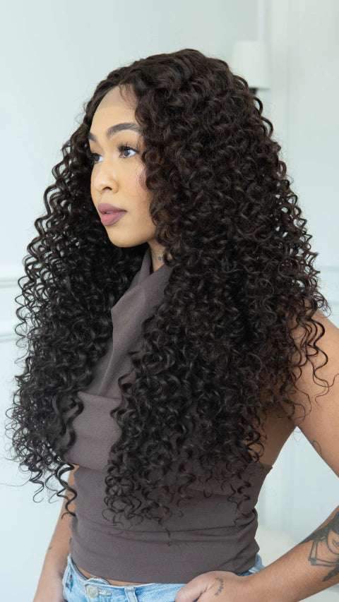Lace Front Mirela Castanho Natural ( Humana )