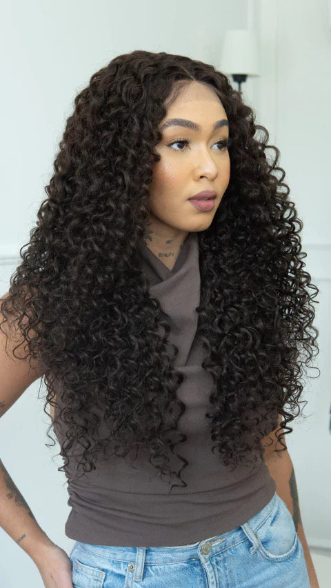 Lace Front Mirela Castanho Natural ( Humana )