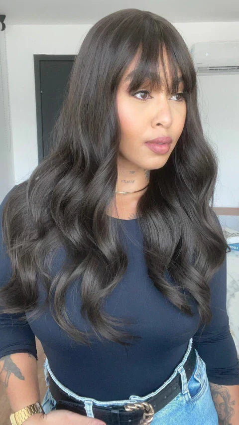 Wig Yasmin castanho (Humana)