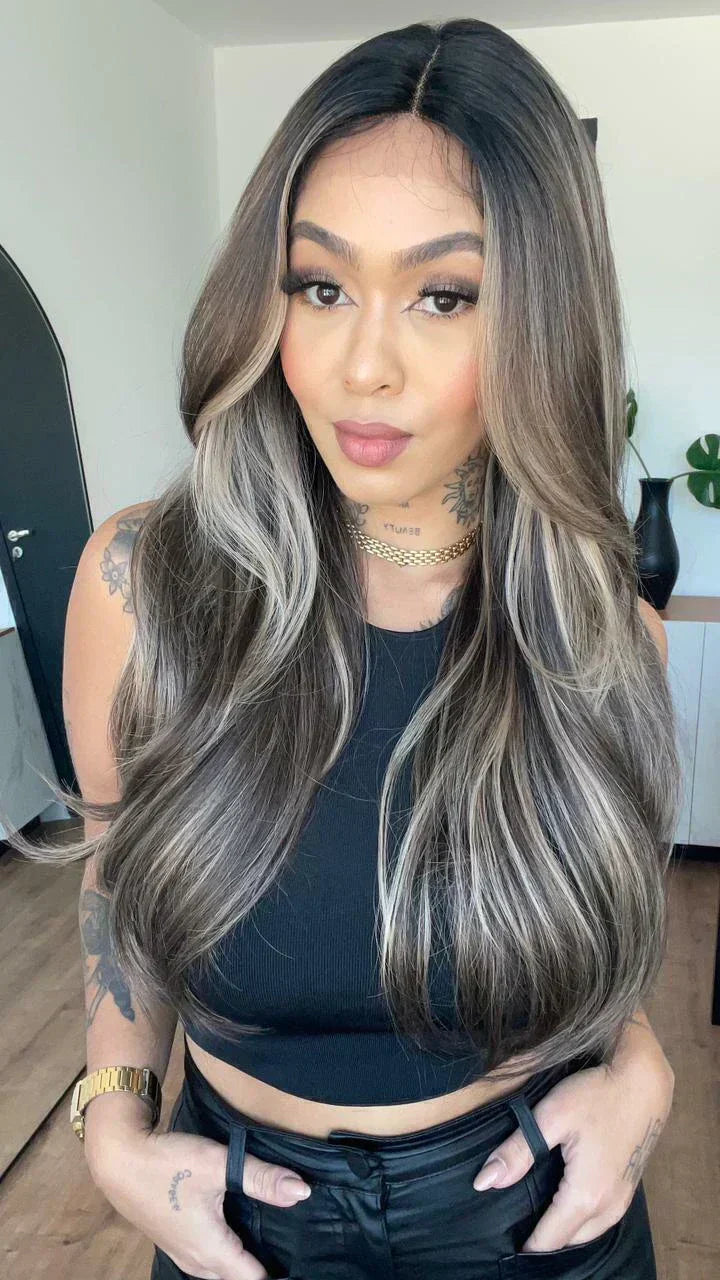 Lace Front Letícia Mechada (Humana)