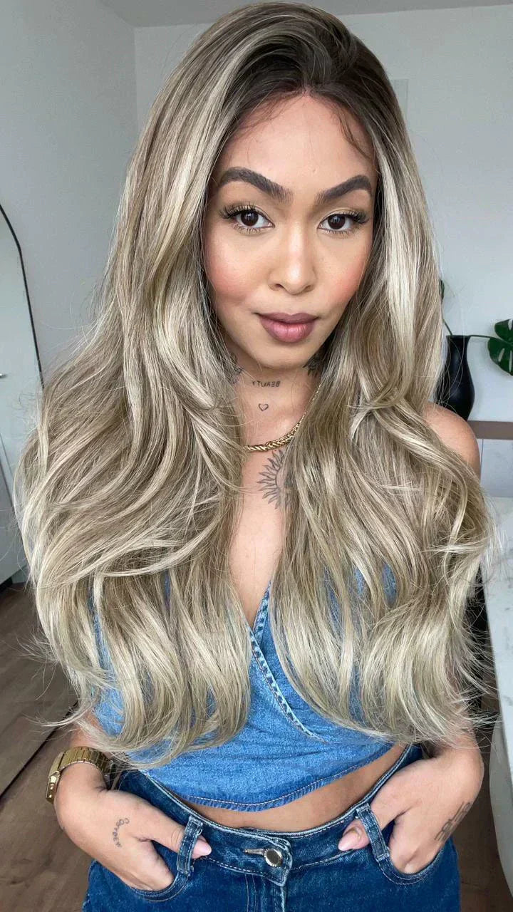 Lace Front Letícia Loira (Humana)