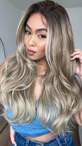 Lace Front Letícia Loira (Humana)