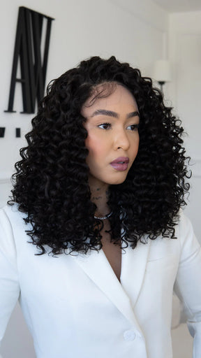 Lace Front Elsa Castanho Escuro 13x4 ( Humana )