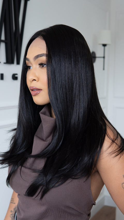Lace Front Francine Castanho Escuro 13x4 ( Humana )