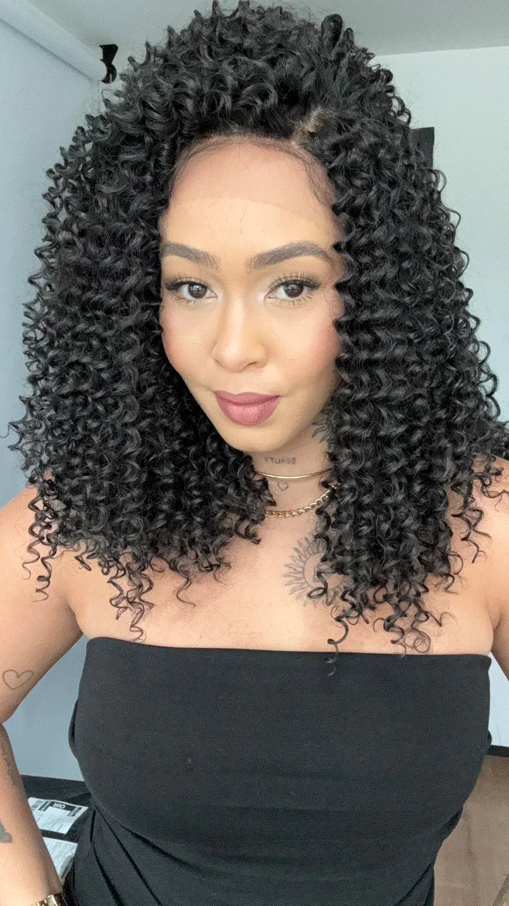 Lace Front Aila Castanho Escuro 13x3 ( Humana )