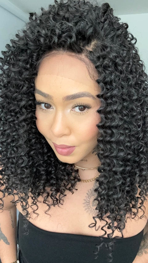 Lace Front Aila Castanho Escuro 13x3 ( Humana )