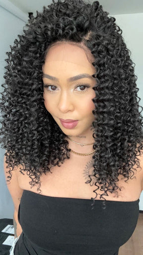 Lace Front Aila Castanho Escuro 13x3 ( Humana )
