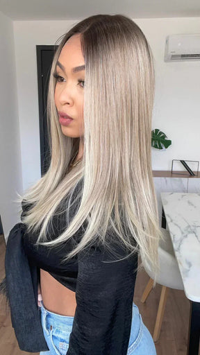 Lace Front Júlia Loira Lisa (Humana)