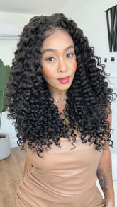 Lace Front Cibele Castanho Escuro 13x4 (Humana)