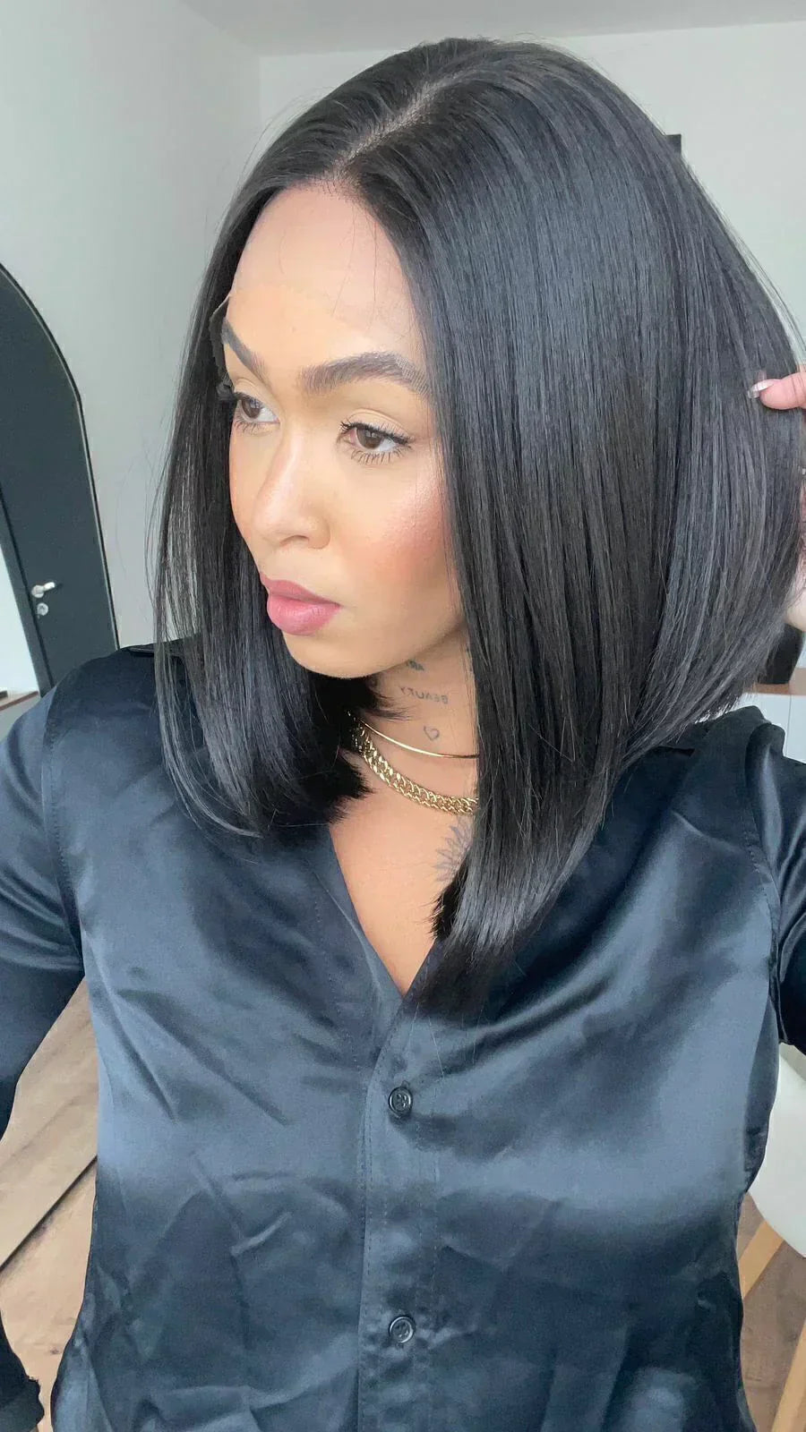 Lace Front Cleo Preta 13x4 (Humana)