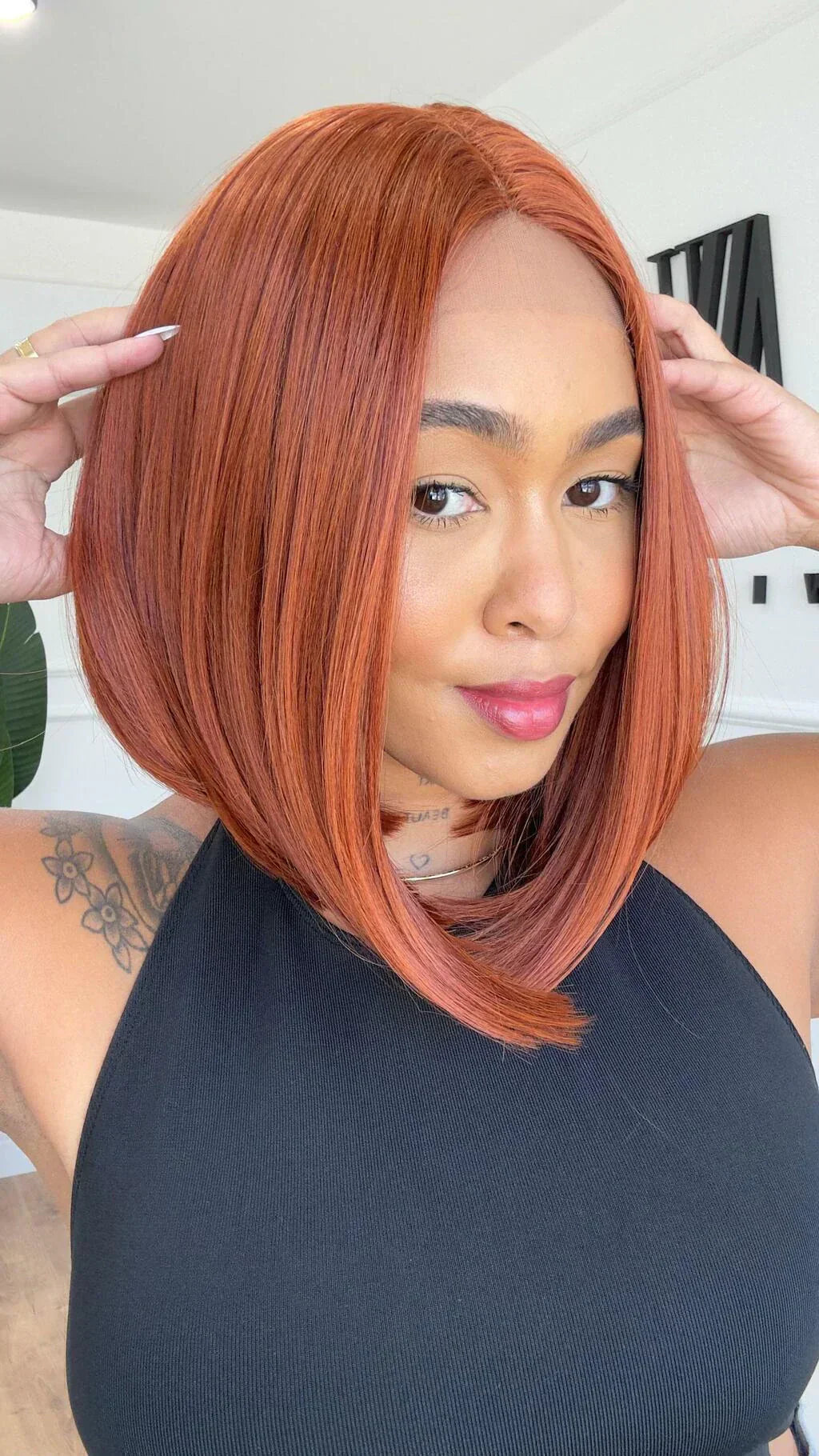 Lace Front Mila Ruiva (Humana)