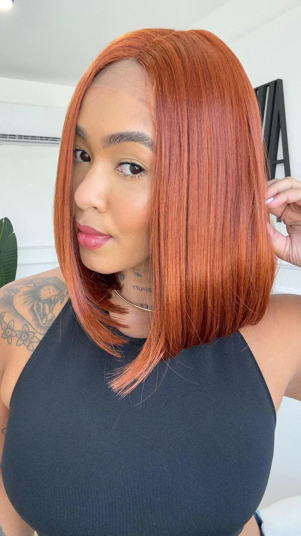 Lace Front Mila Ruiva (Humana)