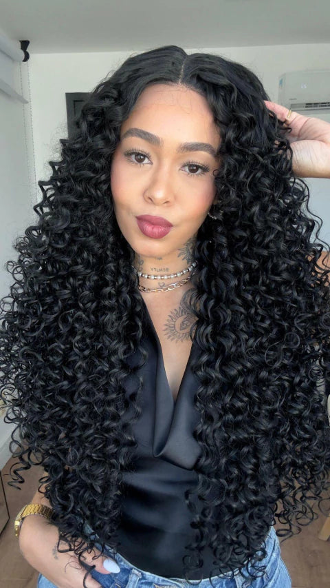 Lace Front Mirela Preta ( Humana )