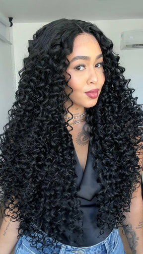 Lace Front Mirela Preta ( Humana )
