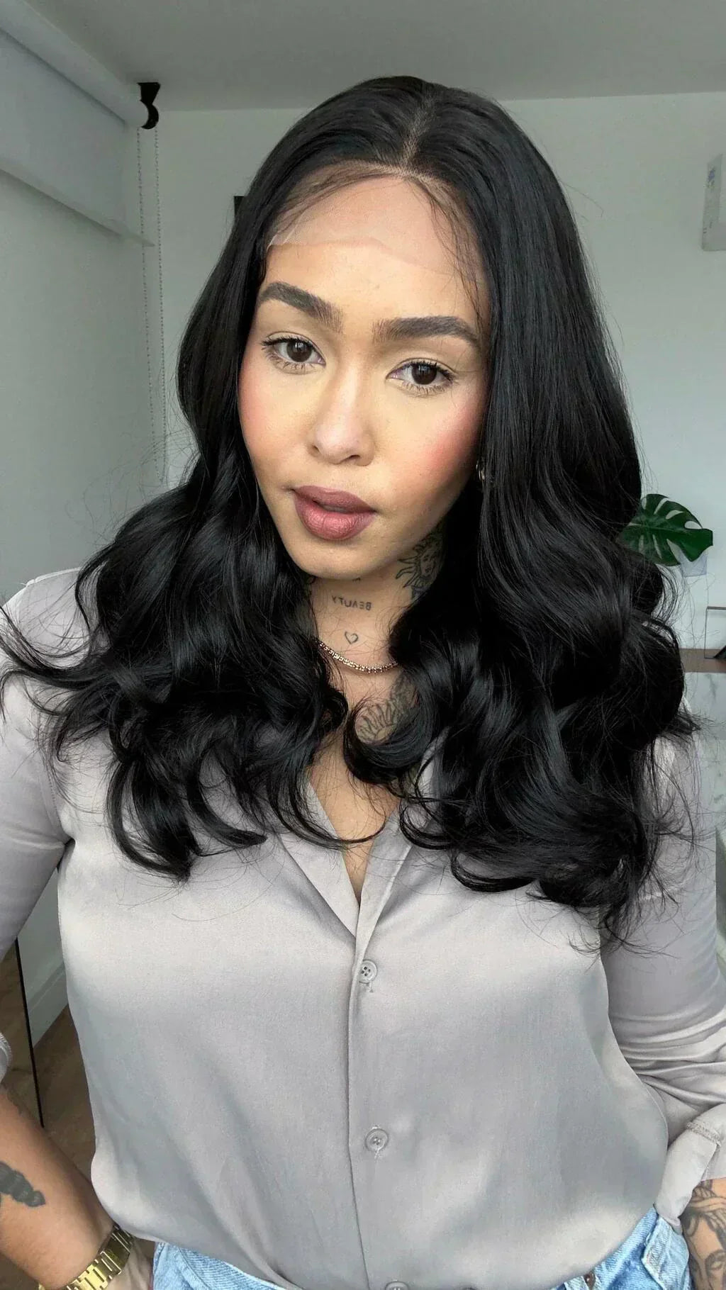 Lace Front Priscila Castanho Escuro 13x4 (Humana)