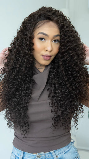Lace Front Mirela Castanho Natural ( Humana )