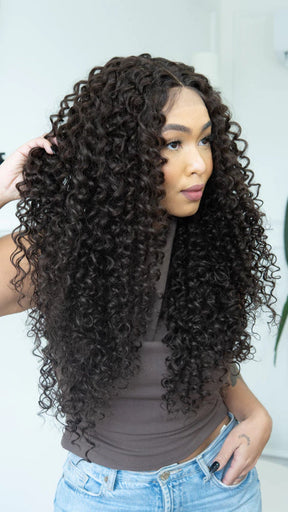 Lace Front Mirela Castanho Natural ( Humana )