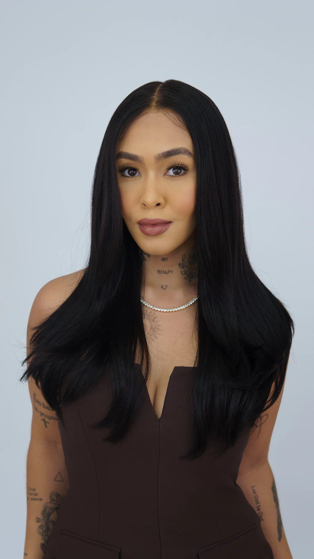 Lace Front Roberta Castanho Escuro 13x6 ( Humana )