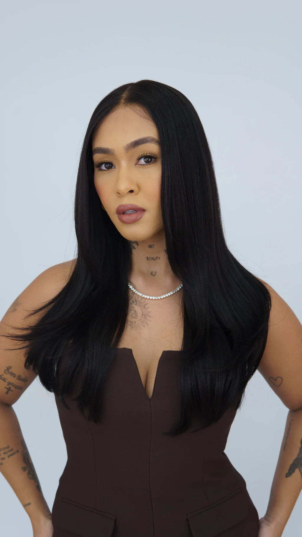 Lace Front Roberta Castanho Escuro 13x6 ( Humana )