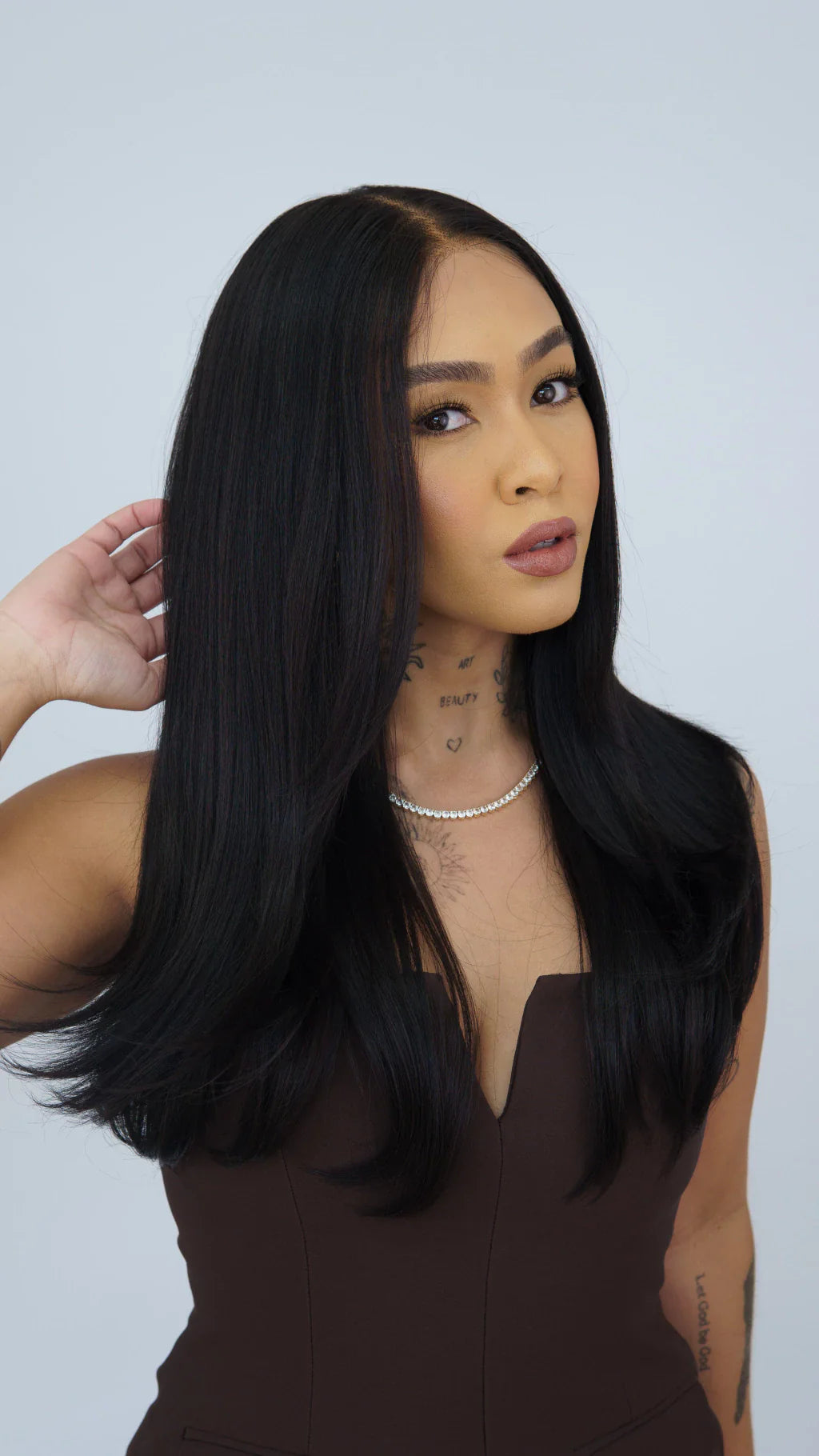 Lace Front Roberta Castanho Escuro 13x6 ( Humana )