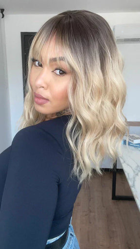 Wig Vitória Loira (Humana)